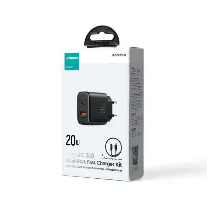 joyroom JR-TCF05EU 20W PD+QC 3.0 Dual-Port Fast Charger